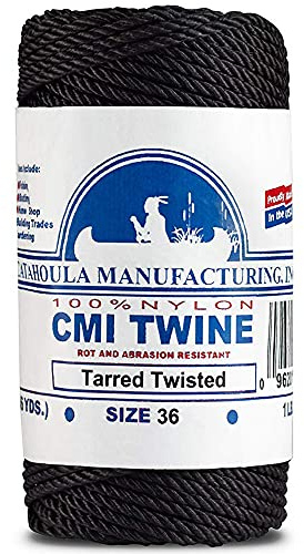 Catahoula Tarred, Twisted, Nylon Twine, 36 (1/4 lb)