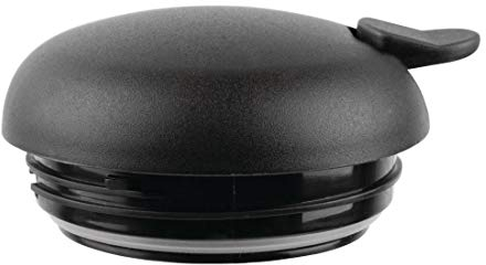 Olympia Couvercle de rechange en plastique noir pour carafes sous vide C092 et CE227 – Fonctionnement par pouce et versement facile