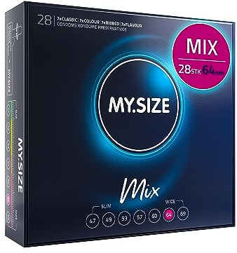 My.Size Mix Kondome Größe 6, 64 mm, Großpackung, Inhalt 28 Stück