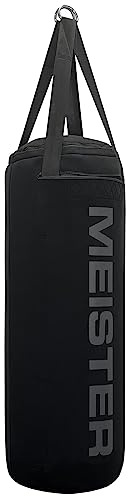 Meister Typhoon Wassergefüllter Schwerer Boxsack mit Luftkern und Neoprenhülle für Boxen und MMA – 112 cm (44) / 45–64 kg (100–140 lb) – Schwarz