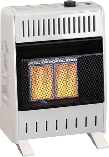 ProCom ML100TPA-B Riscaldatore a infrarossi a gas propano senza ventilazione con controllo termostato per uso domestico e ufficio, 10000 BTU, riscalda fino a 500 mq. Piedi, con supporto