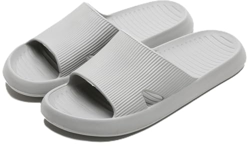 Anmerl Claquettes de Douche Antidérapantes Homme et Femme, Chaussons de Maison en EVA Souple, Sandales de Bain à Séchage Rapide pour Piscine, Spa et Plage