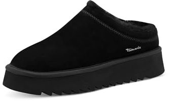 Tamaris Damen Sabot Leder schwarz 37