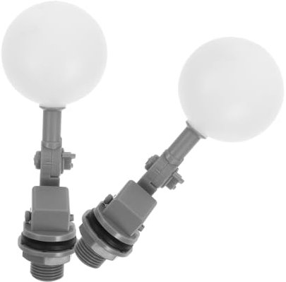 CATIEBYE 2pièces Robinet Flotteur Réglable Plastique Pouce Pour Contrôle Automatique Du Niveau Eau Le Réservoir Flotteur Eau Ajustable Pour Réservoirs Et Bassins