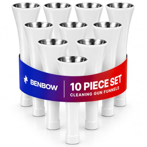 BenBow 10 x 016 Stainless Steel Replacement Funnel for Compressed Air Cleaning Gun, Air Gun, Compressed Air Accessories, Compatible Classic Pistol Series