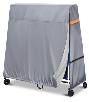 NEVERLAND Housse de Table de Ping-Pong Imperméable Couverture de Table de Ping Pong 300D Oxford Étanche pour Extérieur et Intérieur Bâche de Protection pour Table de Tennis de Table (165*70*185 cm)