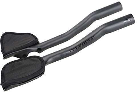 Prolongateur Velo Triathlon Carbone, Guidon 12K Carbon Repos Vélo Prolongateur pour Cyclisme Route TT Poignée Aerobar Carbon Repos Vélo Prolongateur,Noir