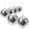com-four® 6X Palla da Discoteca - Palla a Specchio da Appendere - Palla da Discoteca per Feste - Palla da Festa per Capodanno, Compleanno, Festa a Tema, Natale o Halloween - Ø 8 cm (Ø 8cm)
