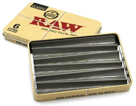 Raw Tin Case für 6 Cones King Size (Joint-Dose)
