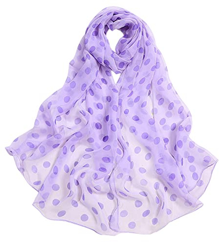FARIYGATE Women's Scarves & Wraps Smooth Soft and Lightweight Georgette Chiffon Neck Scarf Retro Floral Hair Head Bandanas Neckerchief