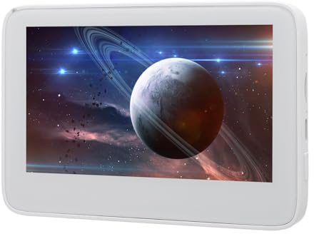 Teleskop Elektronische Kamera, 4K 5 -Zoll -Display 5X Digital Zoom Elektronische Teleskop -Okularekamera für Astrophotographie, Vogelbeobachtung, Weiß