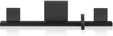 Samsung HW-QS7500F Q-Series - Soundbar a 3.1.4 canali per TV, subwoofer senza fili da 6.5, altoparlanti posteriori, wireless Dolby Atmos e DTS:X, SpaceFit Sound Pro, Q-Symphony [Versione Olandese]