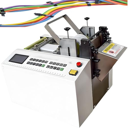 ZhlCrioxenic Fully Automatic Heat-Shrink Tube Cutting Machine, Fully Automatic Heat-Shrink Tube Micro-Computer Cutting Machine, Cutting Accuracy 0.1mm, for Heat Shrink Tube, Fiberglass Tube, Cable