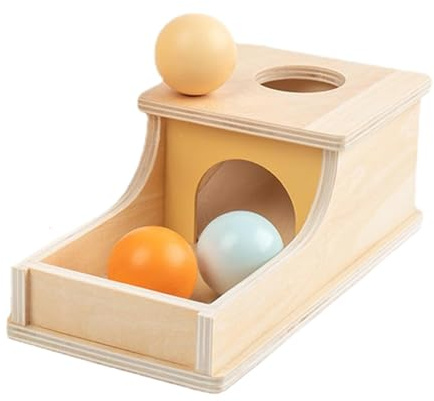Ysyqkn Scatola di Legno per Oggetti Permanenti, Scatola di Palline, Giocattoli per Lo Sviluppo di Bambini E Bambine