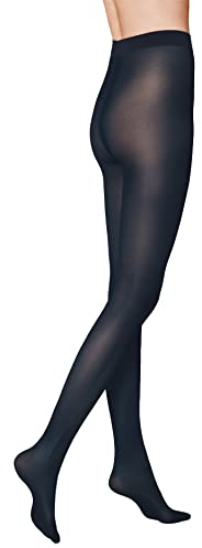 KUNERT Damen Strumpfhosen Satin Look 40 semi-blickdicht glänzend 40 DEN Marine 0880 44-46