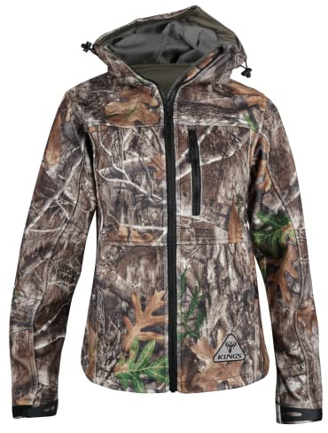 King's Camo Women's Standard Hunter Wind-Defender Jacket, Desert Shadow, X-Large