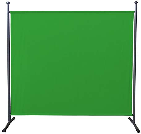 Greenscreen Stellwand 180x180cm Chromakey Video-Meeting Streaming Gaming Hintergrundentfernung