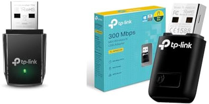 TP-Link USB 3.0 Clé WiFi Puissante AC1300 Mbps & N300 Mbps, Mini Adaptateur, Bouton WPS, Compatible avec Windows 10/8.1/8/7
