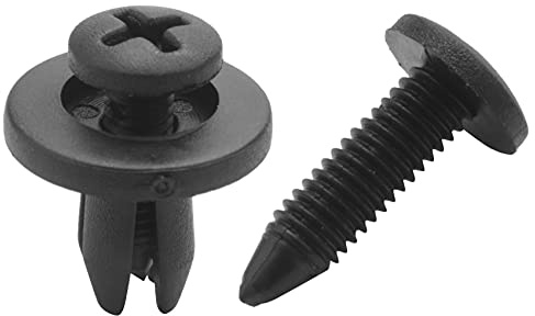 Jufjsfy 50 Pzs 6mm Agujero Pinza de Parachoques Remache de Tipo embebido de plastico