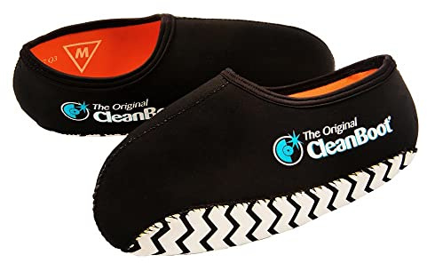The Original CleanBoot ™ – Professional, Practical, Safe, durable & water resistant reusable shoe covers, anti slip overshoes, shoe protector covers and boot covers (Large (9-11))