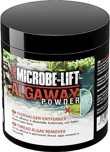 Thread Algae Remover for Ponds – MICROBE-LIFT AlgAway Powder 250 g – eco-friendly algae control for garden ponds – prevents regrowth – treats up to 28,500 litres – safe for fish & plants