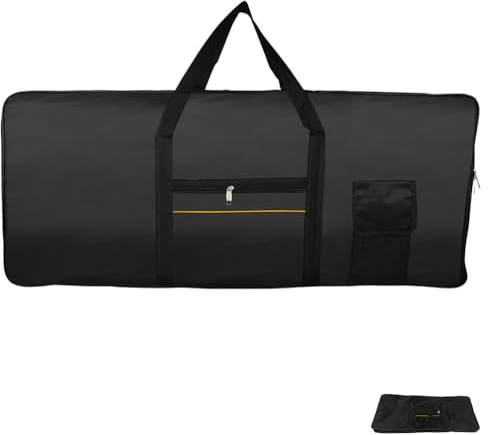 TOYANDONA Bolsa De Teclado Electrónico 61 Teclas Resistente Al Agua De Tela Oxford con Correa Ajustable Y Asa Ergonómica para Transporte Seguro De Piano Electrónico