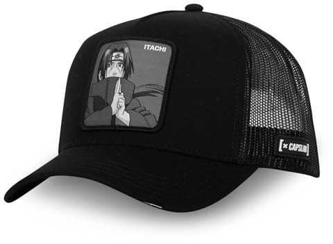 Capslab Itachi Naruto Shippuden Noir Casquette de Camionneur Réglable