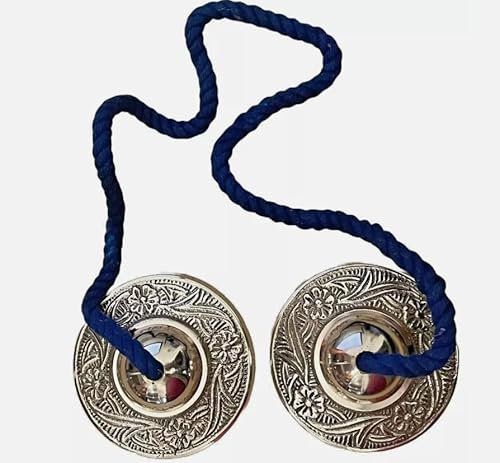 Tingsha tibetano de bronce profesional con bolsa de almacenamiento, platillos curativos, campanas para reiki, terapia de sonido, meditación budista, campana de yoga, manjira floral en relieve, apto