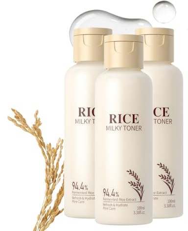 Rice Toner Gesicht - Hydrating Toner with rice extract for deep moisture, Stärkung der Hautbarriere, Nicht Klebrige Erfrischende Pflege für Alle Hauttypen (3)