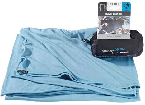 COCOON Coolmax - Coperta da viaggio, colore: blu