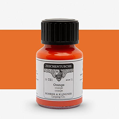 Rohrer + Klingner Zeichentusche - 721 Orange, 50 ml
