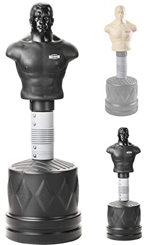 Bad Company Bob der Box-Dummy I Höhenverstellbarer Boxsack-Torso für gezieltes Kombinationstraining I BCA-79 (Schwarz)