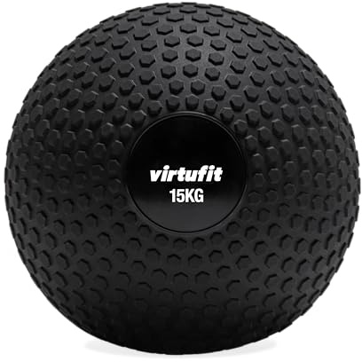 VirtuFit Slam Ball - Ballon de fitness - 15 kg - Noir