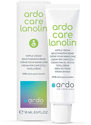 Ardo Care Lanolin Brustwarzensalbe 10 ml - beruhigt, schützt und pflegt Deine Brustwarzen - ultra-reines Lanolin medizinischer Güte - streichzart und neutral im Geruch