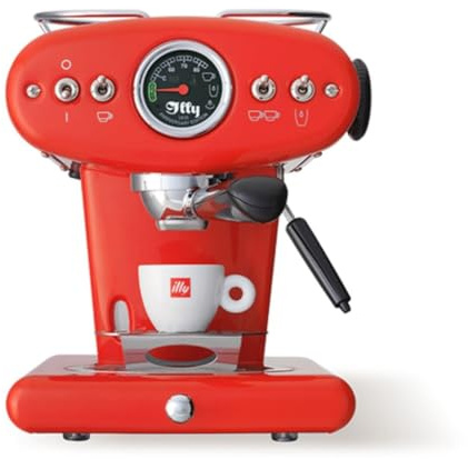 illy X1 Anniversary Maschine für gemahlenen Kaffee und E.S.E.-Pads (rot)