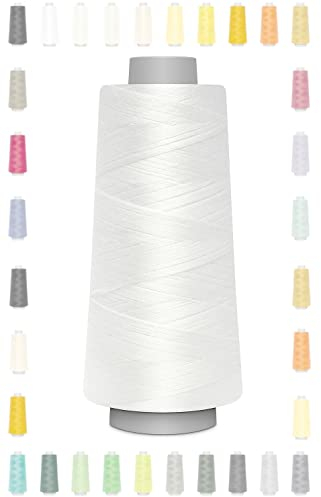 Nähmit - Gütermann Overlockgarn Toldi-Lock 2500m / Toldilock + GRATIS FARBKARTE (02-1005-weiss)