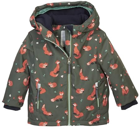 first instinct by killtec Niños Chaqueta de esquí/chaqueta funcional con capucha y protección contra la nieve FISW 29 MNS SKI JCKT, moos, 86/92, 42138-000