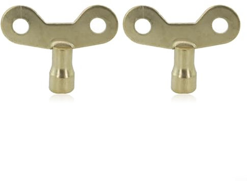 Llaves de purga de radiador de hierro sólido 2 unidades para un funcionamiento eficiente de la válvula