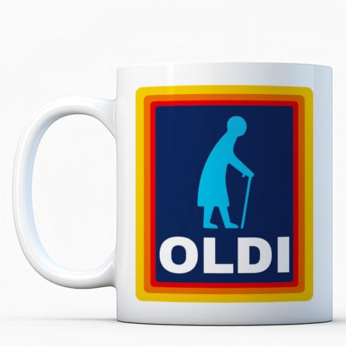 Mother’s Day Gift for Grandmother & Grandma – Oldi Woman Mug, A Novelty Old Mug with Heavy Duty Handle, Dino Coated and Sublimation Ceramic, Perfect for Birthdays, Christmas & More as a Funny Gift.