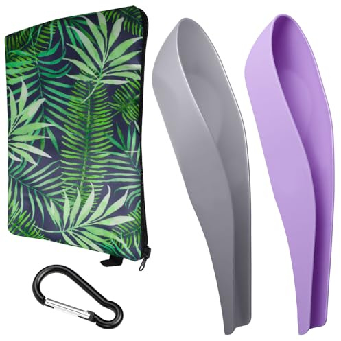 Trukafie 2 urinella para mujer, reutilizables, con bolsa de almacenamiento y mosquetón, para senderismo, coche, actividades al aire libre, viajes y camping, color lila y gris