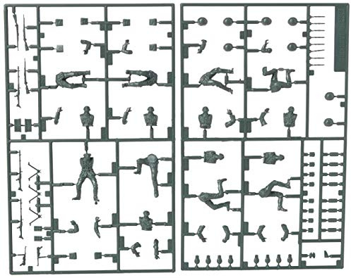 Set of 8 German WWII Assault Troop Figures 1:35 Military Plastic Model Assembly Kit