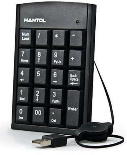 TASTIERINO NUMERICO HANTOL HKP01 FILO NERO