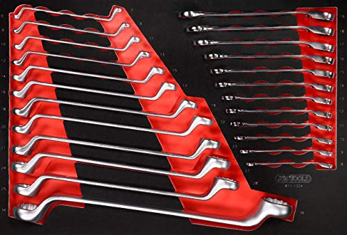 KS TOOLS Schraubenschlüssel-Satz in Schaumstoffeinlage, 24-tlg
