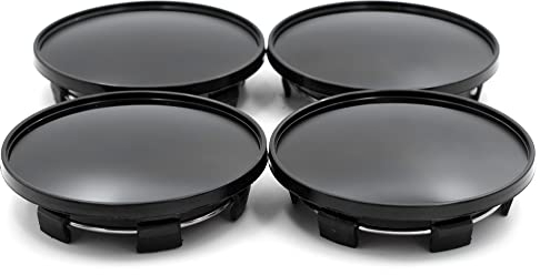 Rhinotuning 4 x 69 mm 59 mm Radkappen mit Wolfskopf radnabendeckel nabendeckel 2.71in radnabenkappenfür TE37(Schwarze)