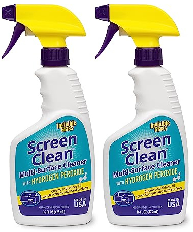Invisible Glass 92013-2PK 16-Ounce Screen Clean Multi-Surface Cleaner Perfect for Touch Screens, Smart Phones, Tablets, Laptops, Glass, and Electronics, Pack of 2