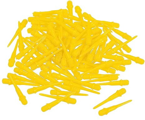 PATIKIL Plastique Flèche Pointes, 50 Paquet 2BA Fil Doux Flèche Pointes Plastique Pointe Doux Pointe Flèche Accessoires, Jaune