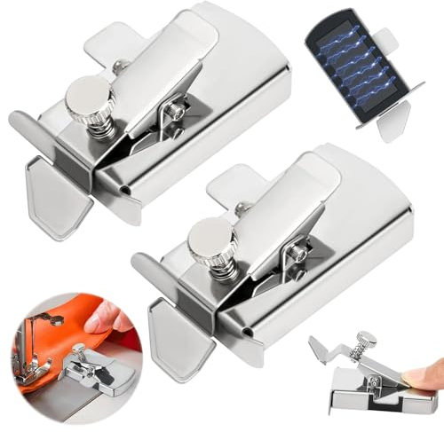 2 Stück Nahtführung Nähmaschine Magnetische Multifunktionales Anti-Curl-Magnetmessgerät Magnetischer Nahtführer Magnetic Seam Guide für Nähmaschine, Magnetische Universal nahtführung, Nähzubehör
