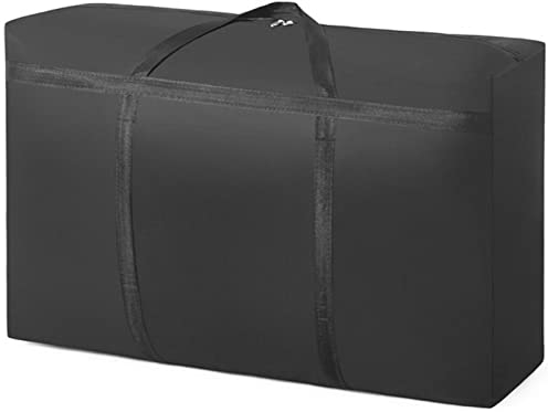 Cozlly 150L Aufbewahrungstasche Faltbare, Oxford Tragetasche Groß mit Reißverschluss und Handgriff, Wasserdichte Transporttasche für Bettdecken, Kissen, Decken, Kleidung, Weihnachtsdekoration