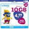 LEBARA Handytarif Hello! 5+5 | 10 GB Datenvolumen | 4,99€ mtl. | 5G mit bis zu 50 Mbit/s | Allnet-Flat Telefonie & SMS Deutschland inkl. EU-Roaming | 50 Auslandsminuten