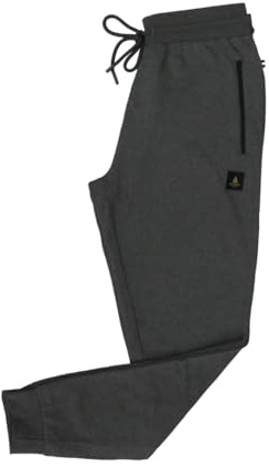 NavyBlue Yacht Pantaloni Tuta da Uomo in Cotone Felpato. Pantalone Lungo Autunno Inverno con Zip Termosaldate alle Tasche (IT, Testo, XL, Regular, Regular, Grigio)